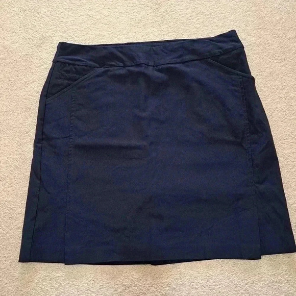 ❤ S.C.& Co. Navy Blue Pull On Skort Size 6 Stretch Woven Skirt lined with Shorts - Picture 5 of 15